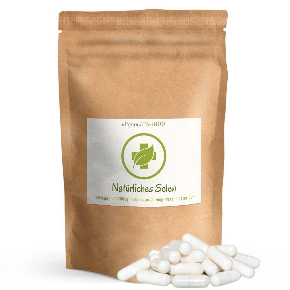vitalundfitmit100® Natürliches Selen Kapseln 180 St