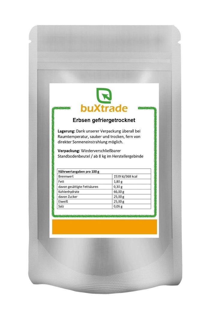 buXtrade Gefriergetrocknete Erbsen