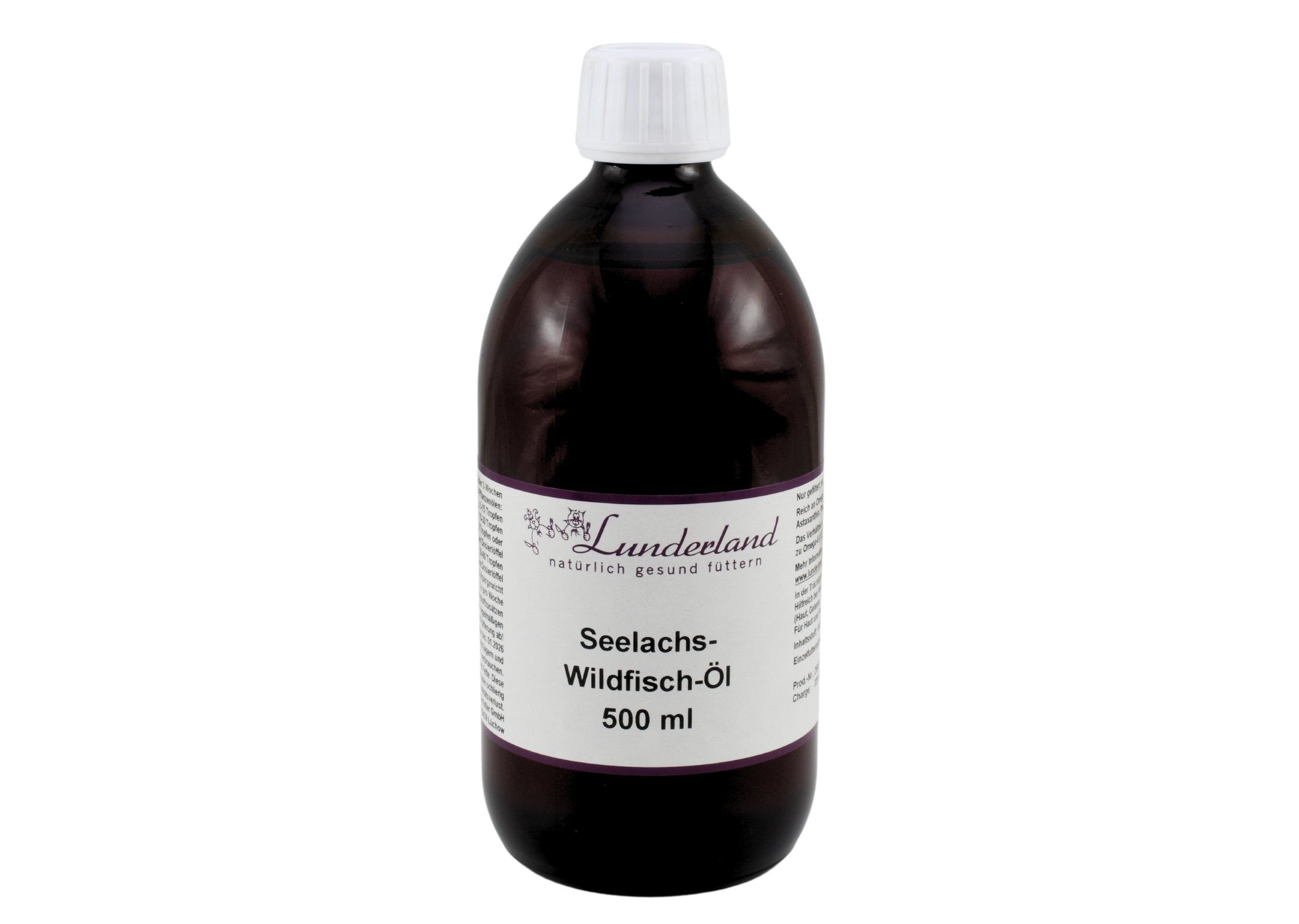 Lunderland Seelachs-Wildfisch-Öl 500 ml Futter