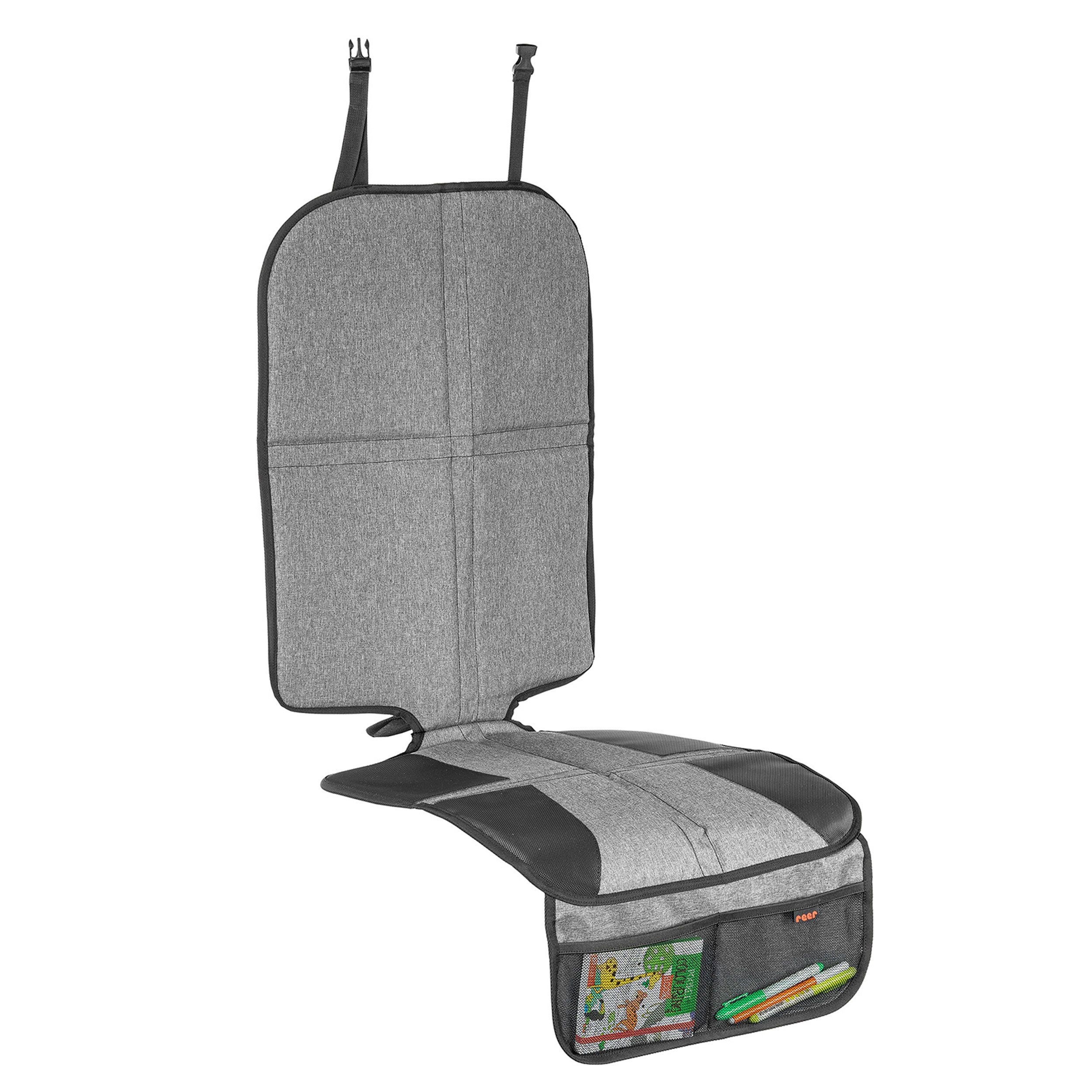 reer TravelKid MaxiProtect Autositz-Schutzunterlage für Kindersitz, mit Taschen