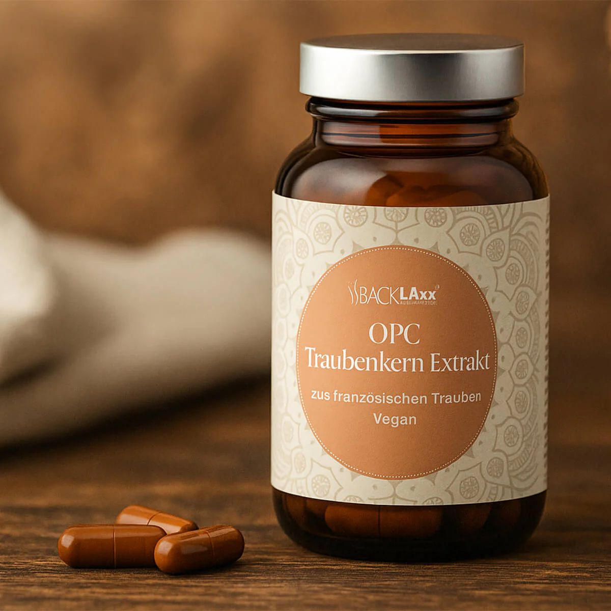 Coenzym Q10 Kapseln - 200 mg pro Kapsel, 120 Kapseln, aus Fermentation - BACKLAxx®