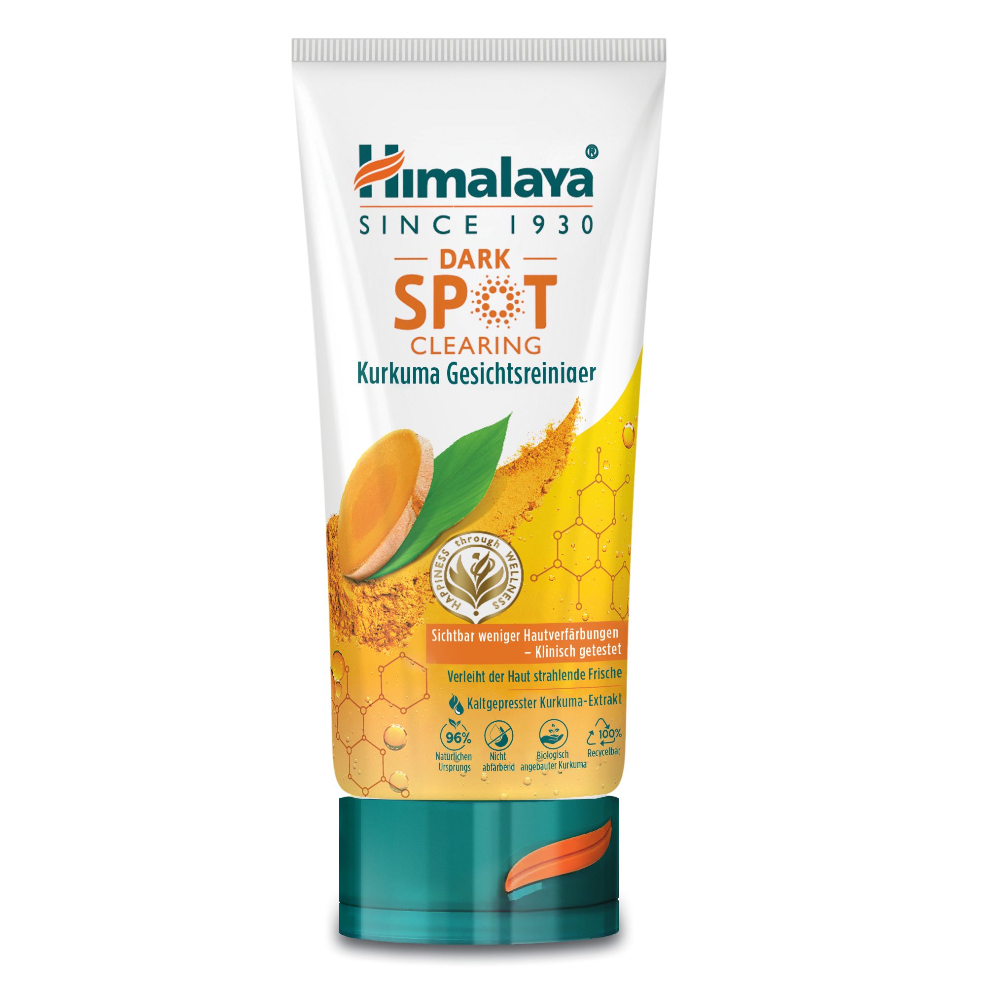 Gel detergente per il viso alla curcuma schiarente delle macchie scure dell'Himalaya