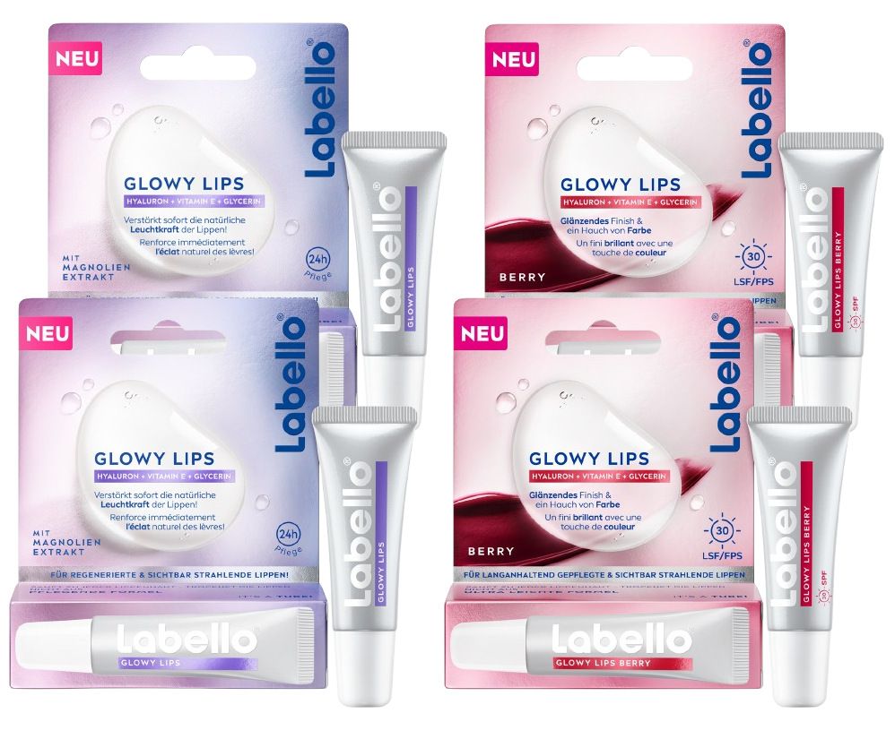 Labello Glowy Lips Clear & Berry Set 40 ml Lippenschutz