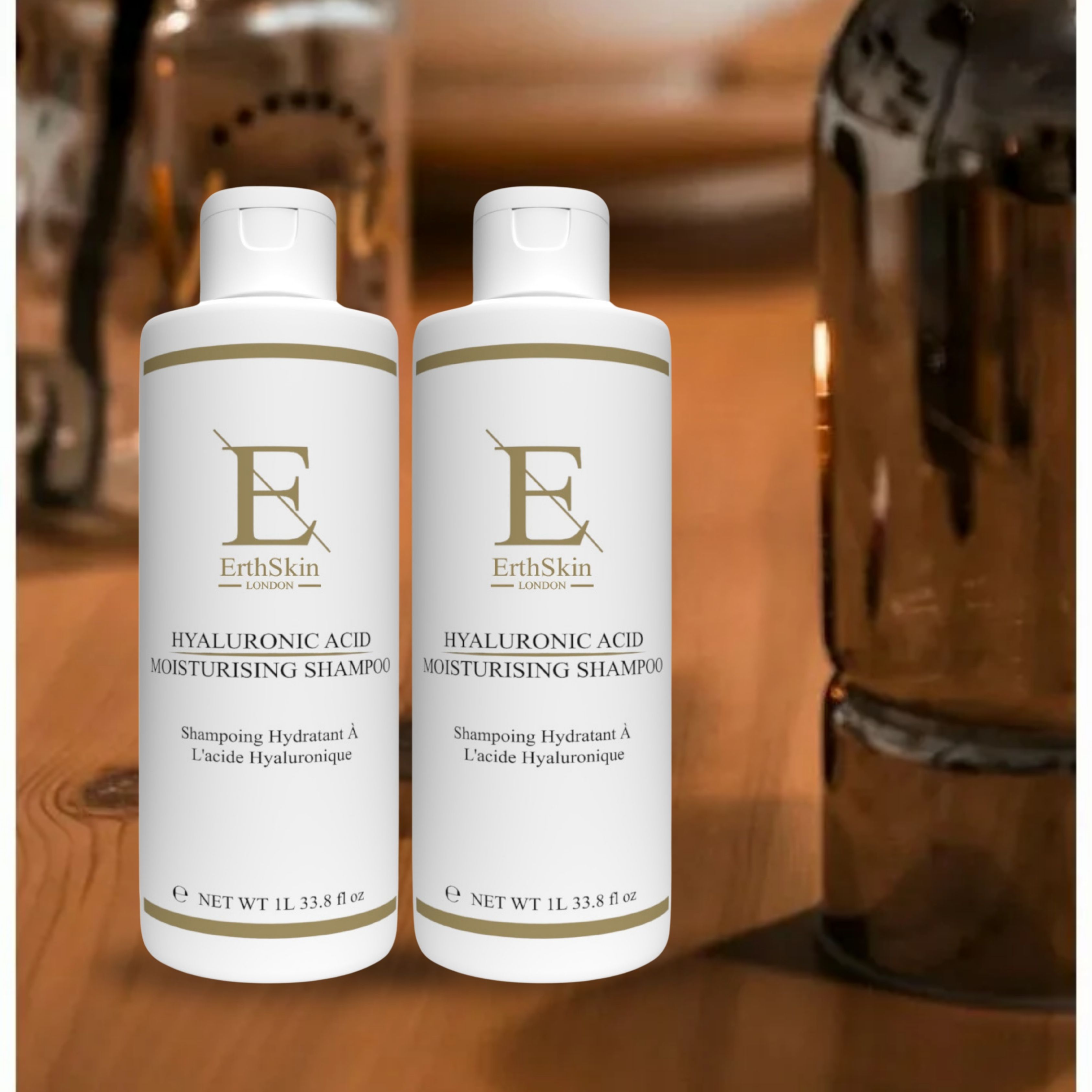 ErthSkin London  feuchtigkeitsspendendes Hyaluronsäure Shampoo set