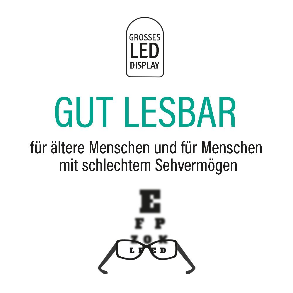 INTELLIGENT Oberarm-Blutdruckmessgerät - white edition