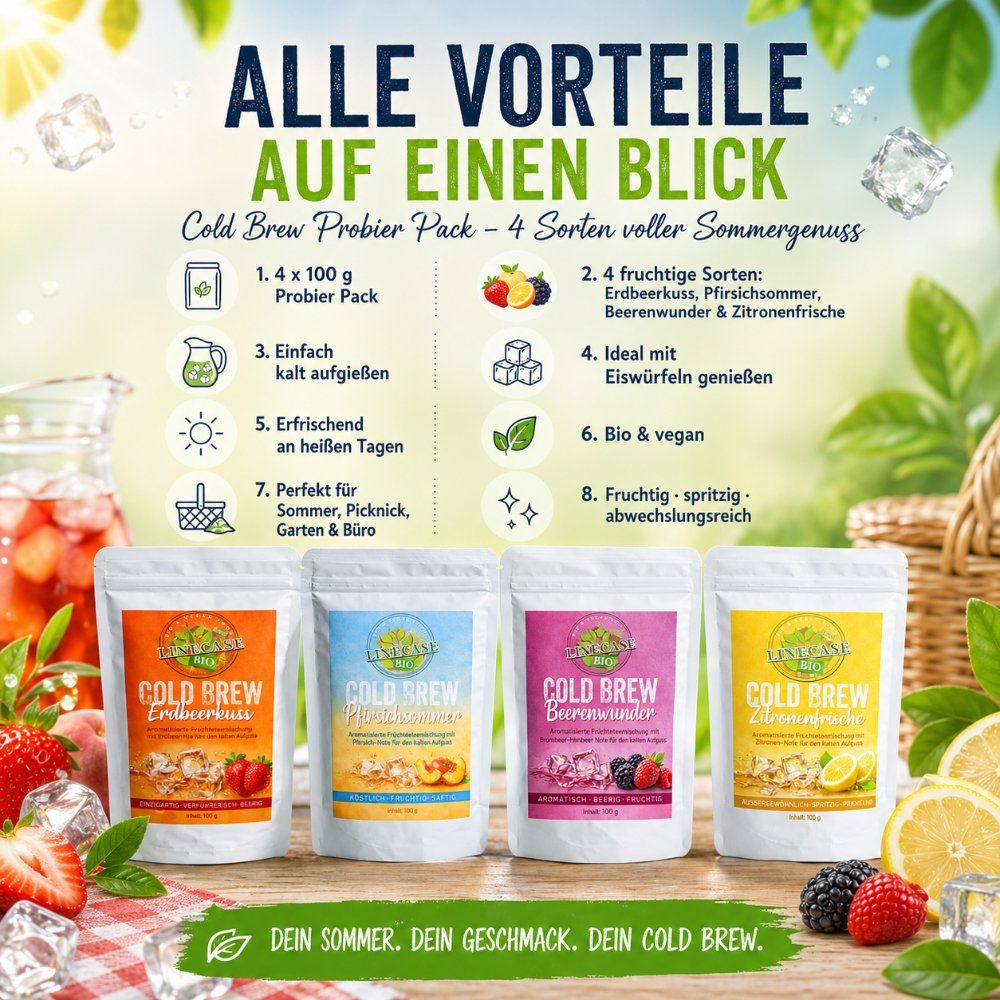 Cold Brew Probier Set 4 Sorten gemischt