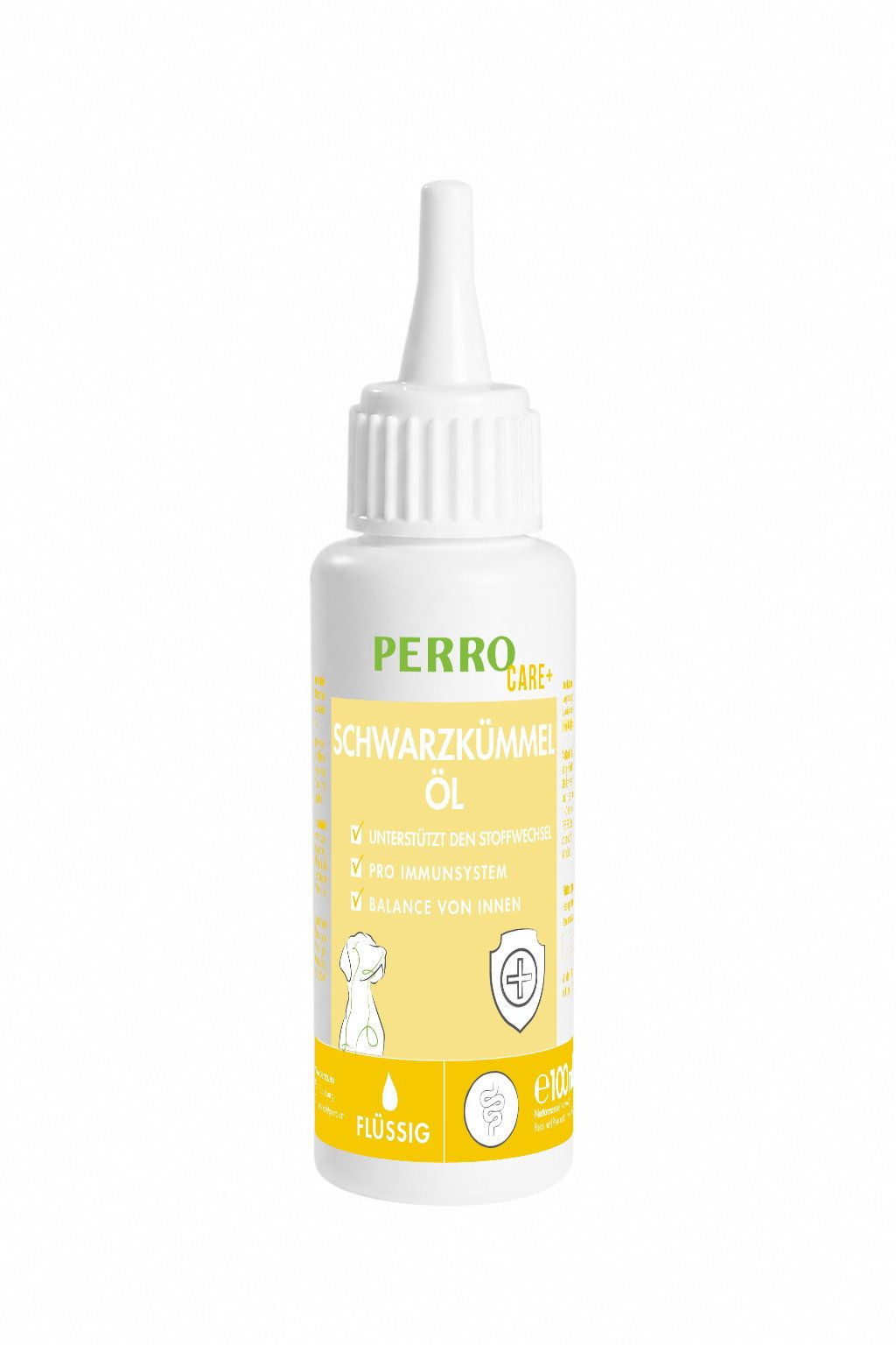 Perro Care Schwarzkümmelöl – kaltgepresstes Öl für Hunde 100 ml Futter