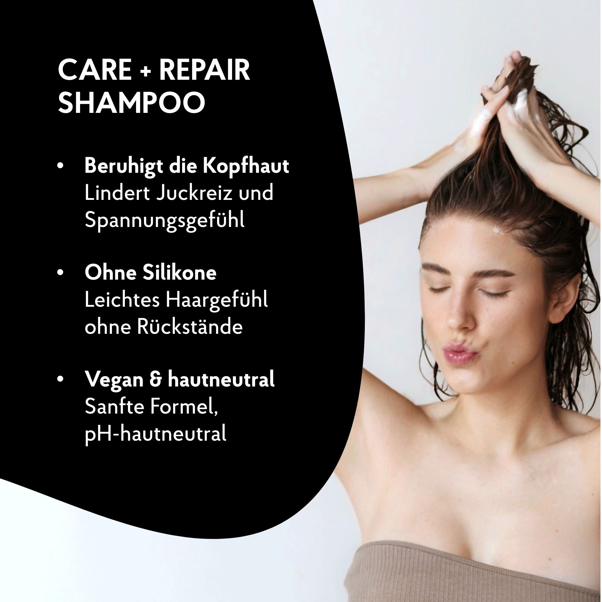 EUTERPFLEGE Care + Repair Shampoo, empfindliche Kopfhaut & strapaziertes Haar