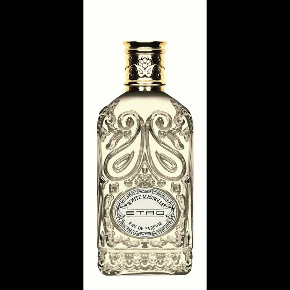Etro White Magnolia Eau de Parfum Flakon mit floraler Box.