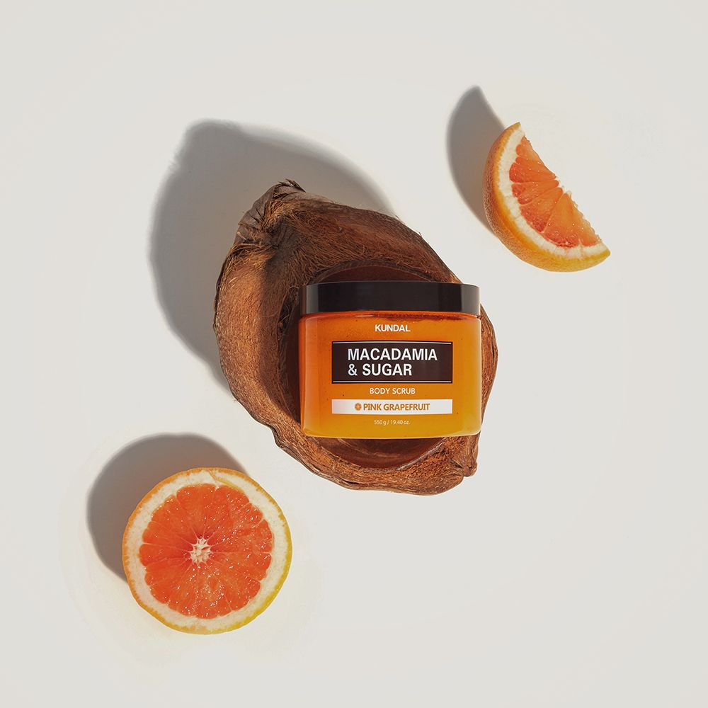 KUNDAL Macadamia & Sugar Body Scrub Pink Grapefruit – Körperpeeling mit Zucker