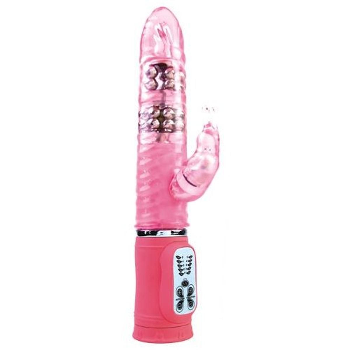 Rabbitvibrator "Cute Passion Bunny" | 5-Vibrationsmodi, 5-Rotationseinstellungen | Baile