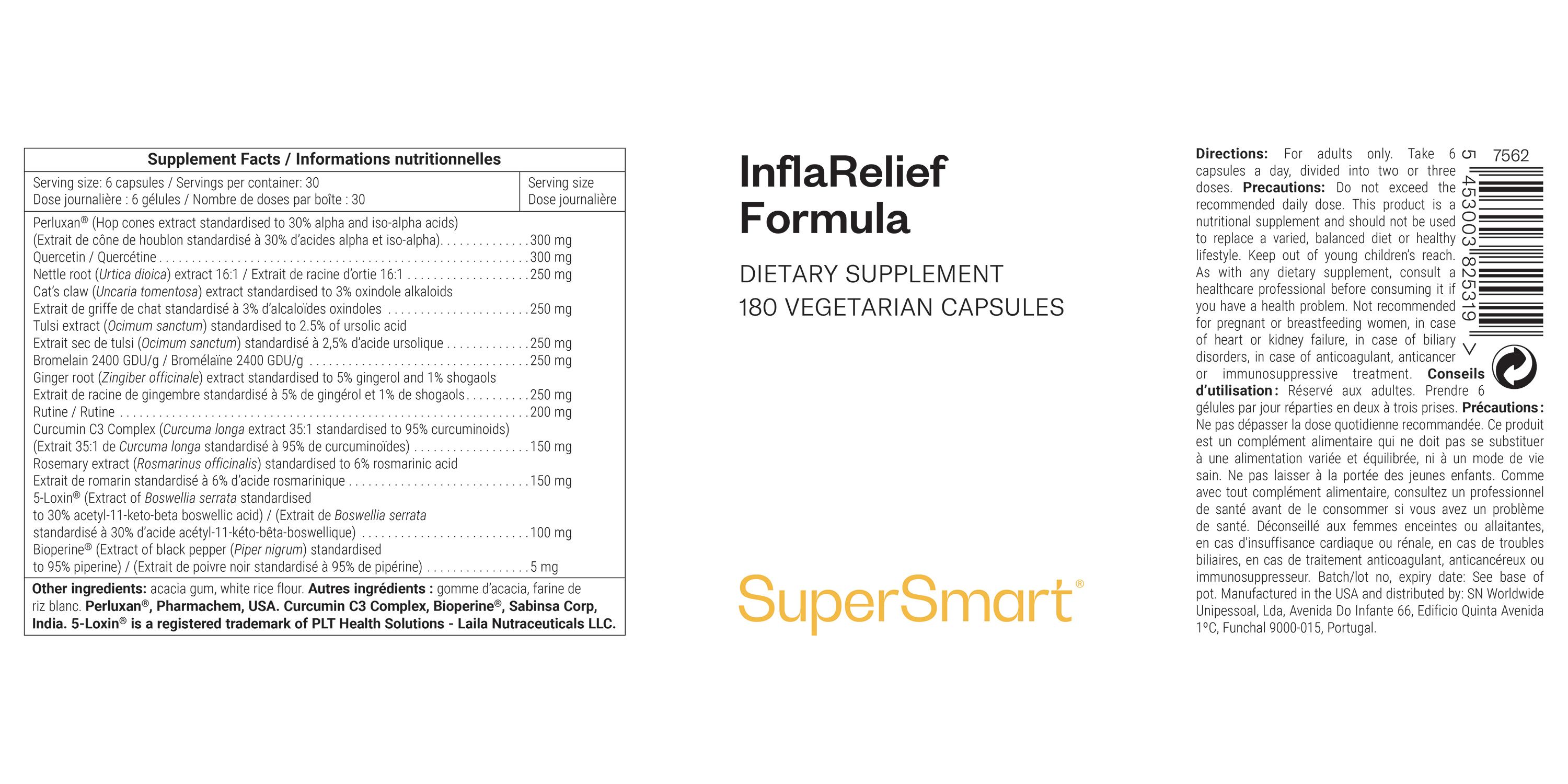 SuperSmart - InflaRelief Formula 180 St