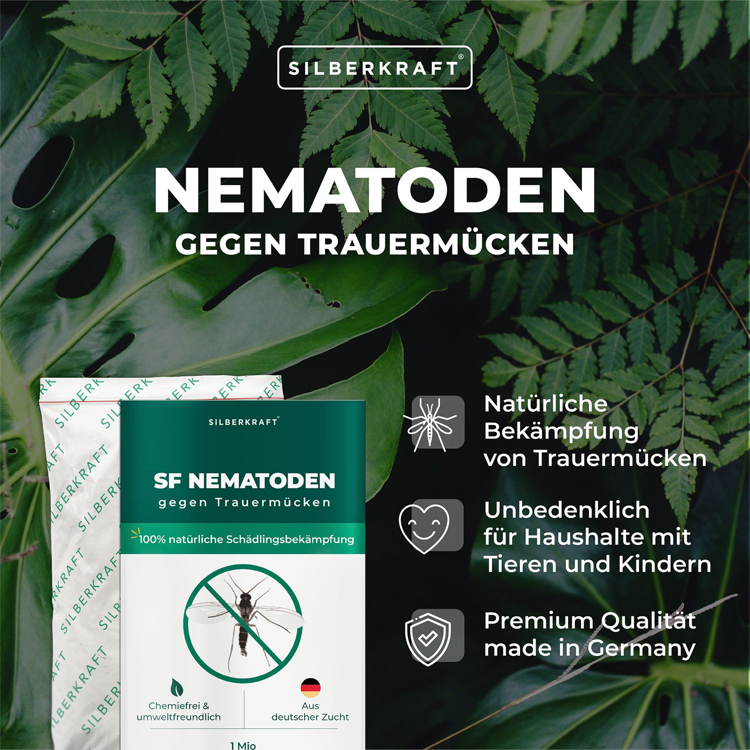 SILBERKRAFT SF Nematoden gegen Trauermücken 1 Mio