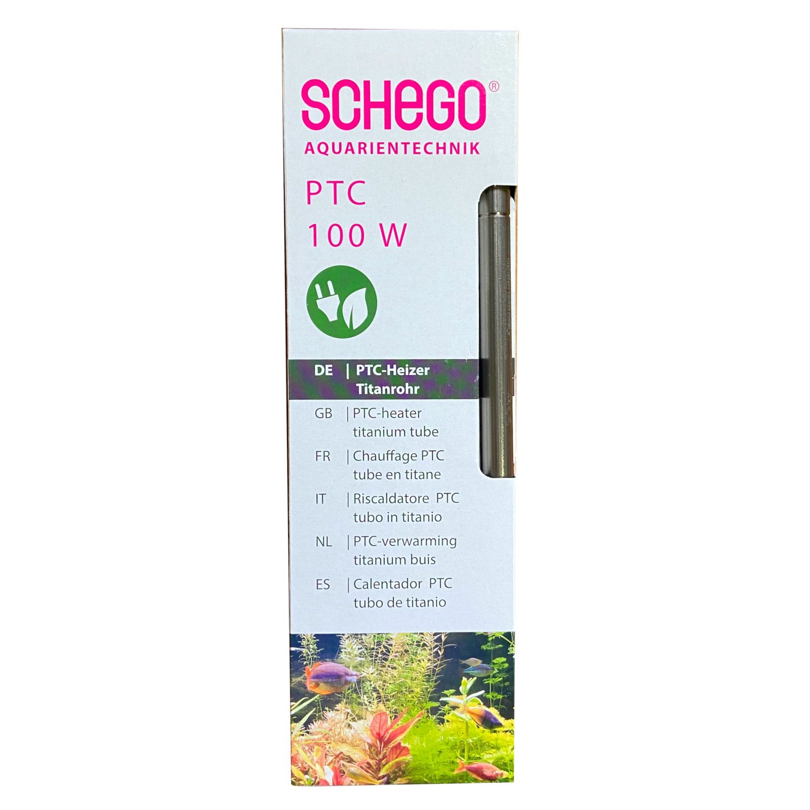 SCHEGO PTC-Heizer Titanrohr - energieeffizienter Aquarium Heizstab