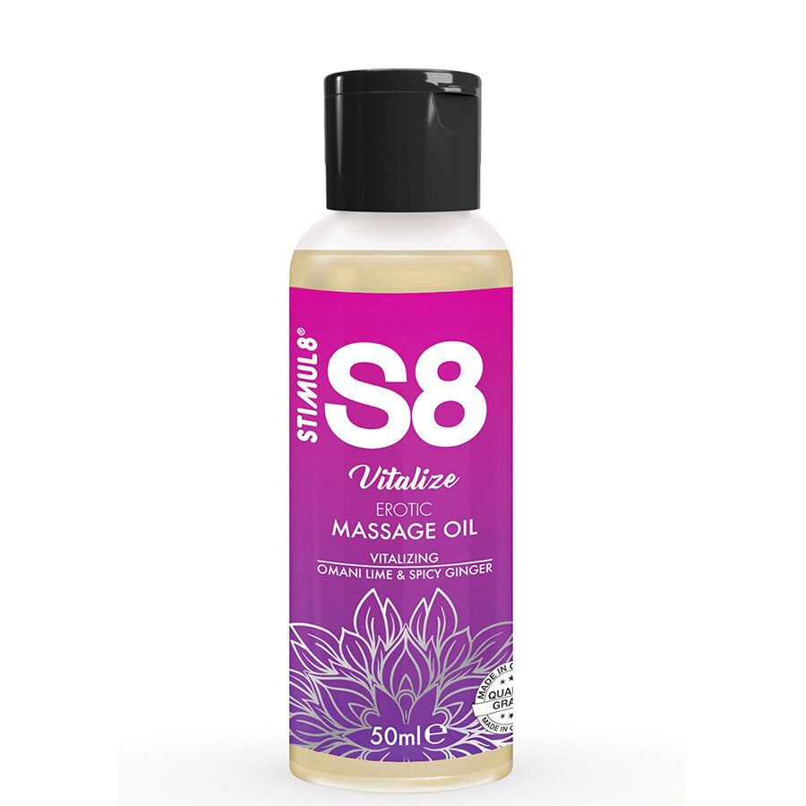 Stimul8 - S8 Vitalisierendes Erotisches Massageöl Limette 50 ml