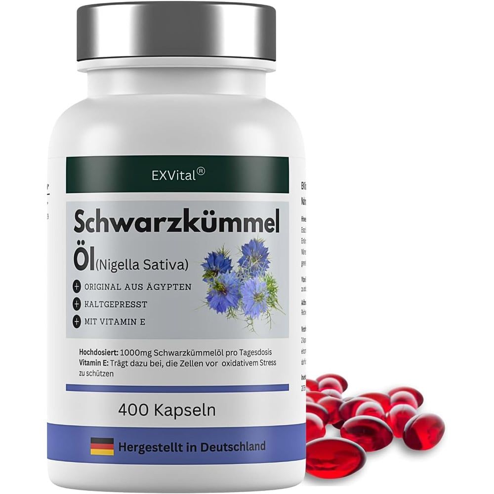 EXVital® Schwarzkümmelöl Kapseln, aus ägyptischen Anbau