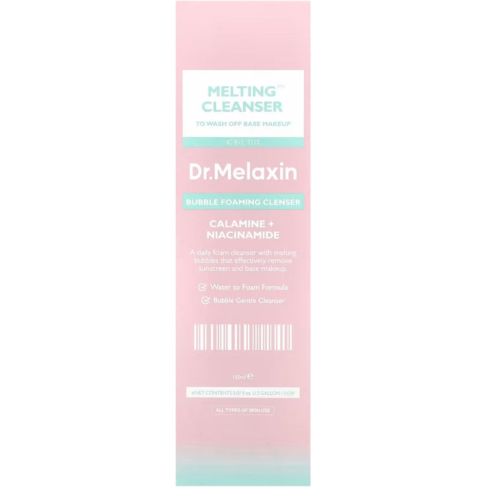 Dr.Melaxin Melting Cleanser, ein schäumendes Reinigungsprodukt mit Calamin und Niacinamid.