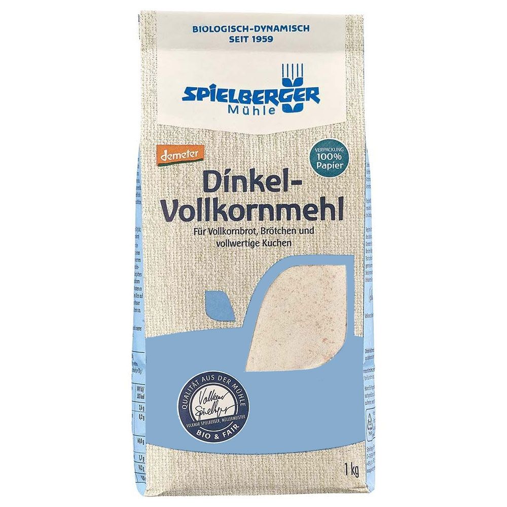 Spielberger Bio Dinkel Vollkornmehl 1 kg Pulver