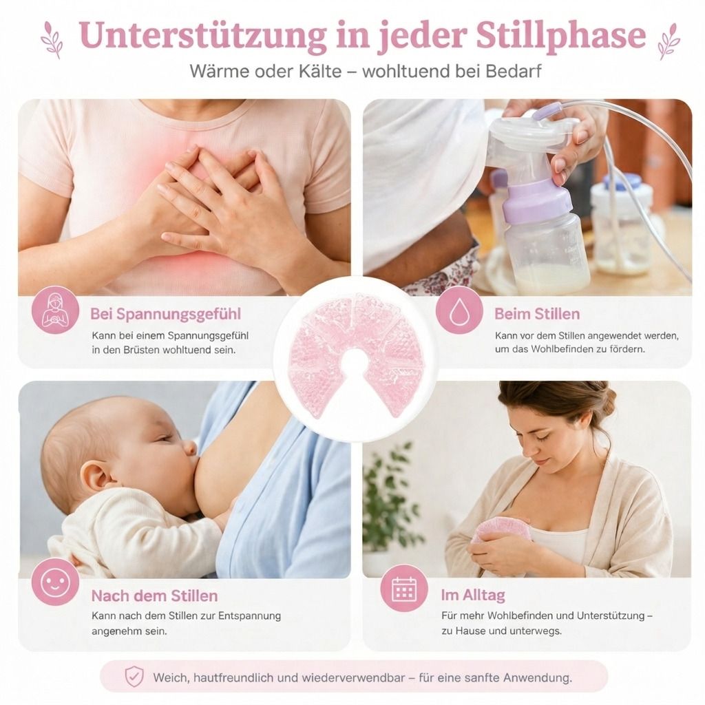 Kühl & Wärmepads, wiederverwendbare Gelkompressen, flexibel & hautfreundlich