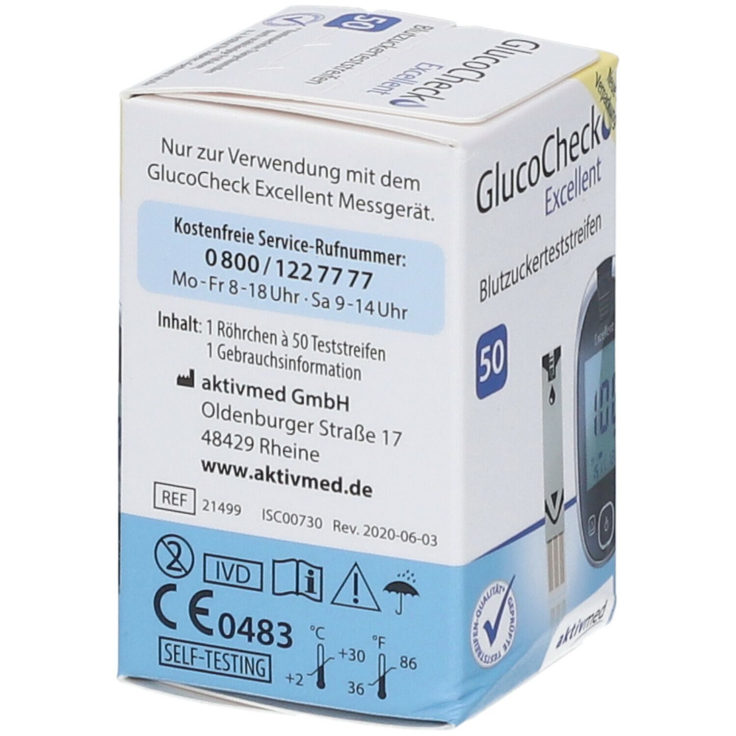 Glucocheck Excellent Teststreifen 50 St