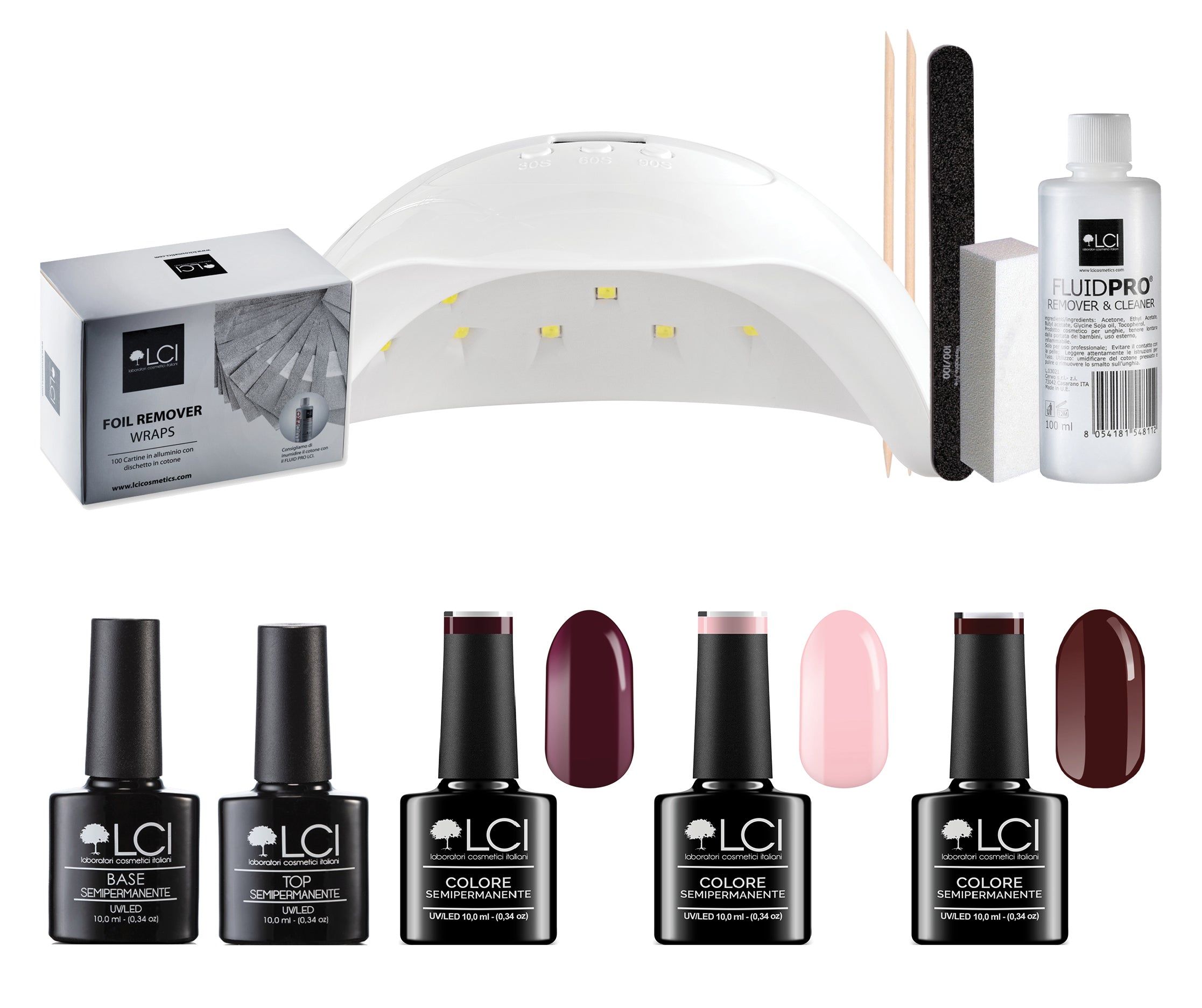 Kit Semipermanente LCI - 3 Colori - MINIMAL lampada igoo 48w