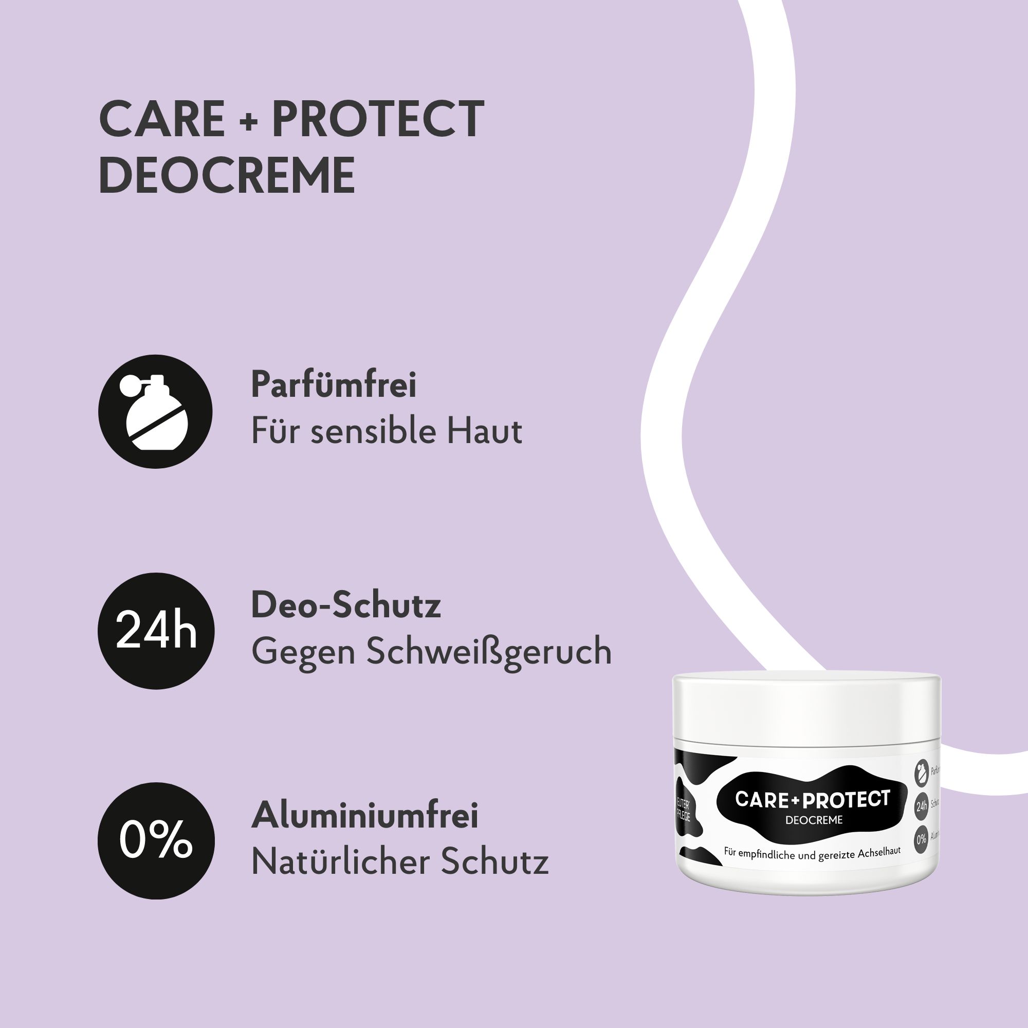 EUTERPFLEGE Deocreme ohne Duftstoffe für empfindliche Haut