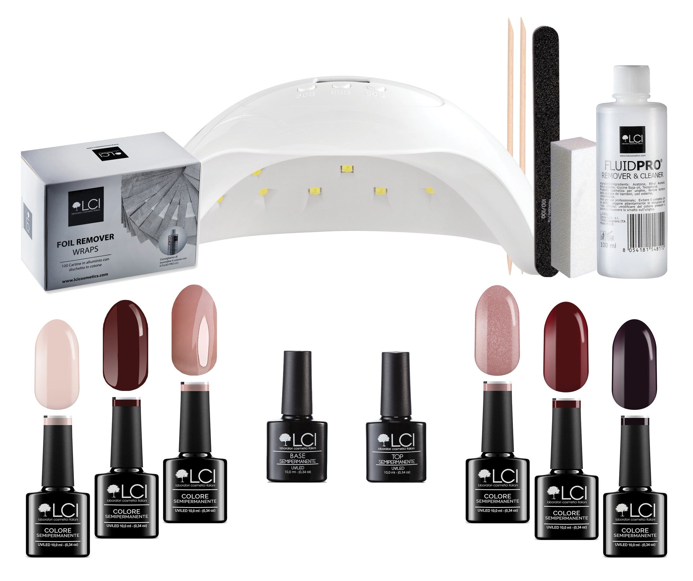 Kit Semipermanente LCI - 6 Colori - AURA lampada igoo 48w
