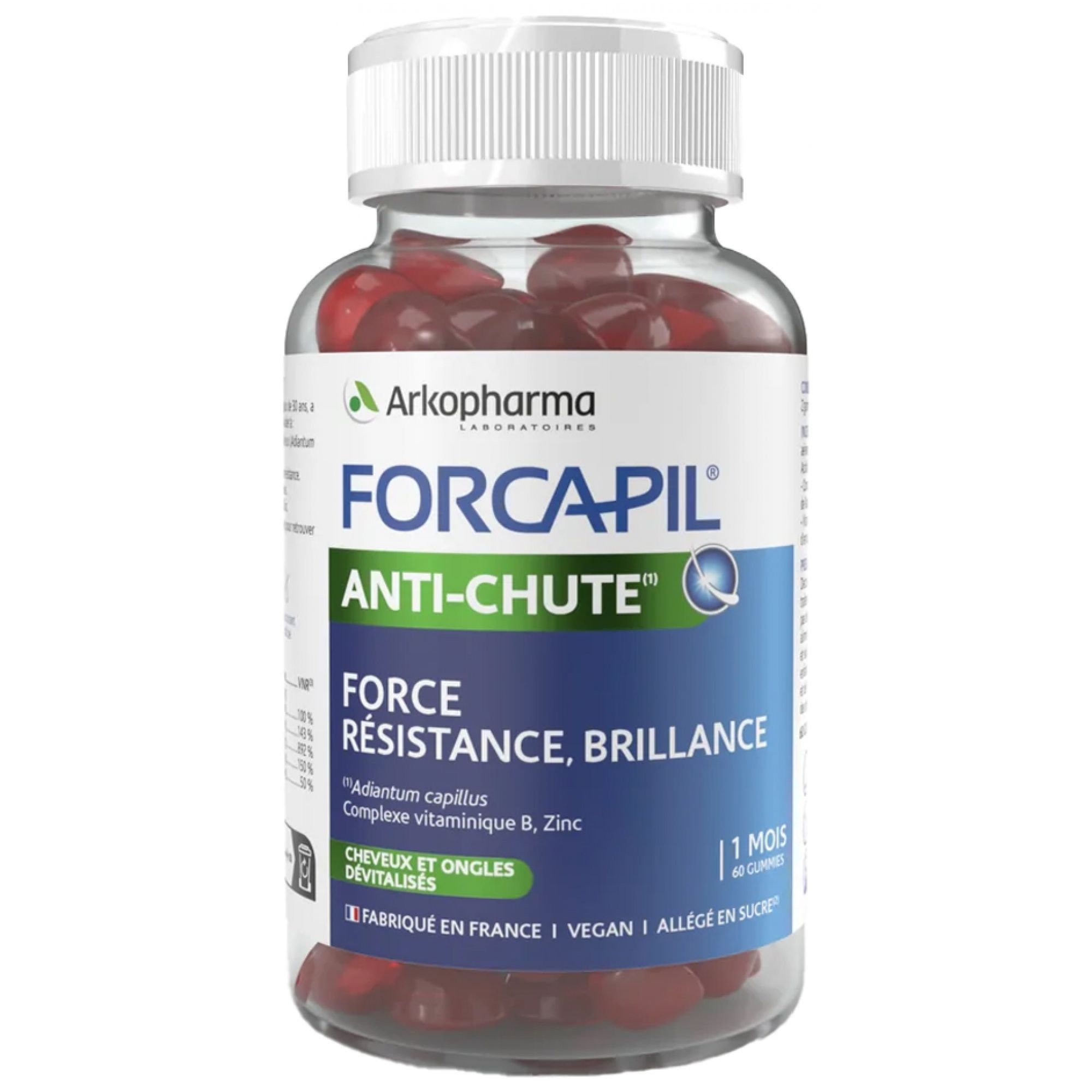 Arkopharma Forcapil Anti-Haarausfall 60 Gummies 11,5x6,3x6,3 cm