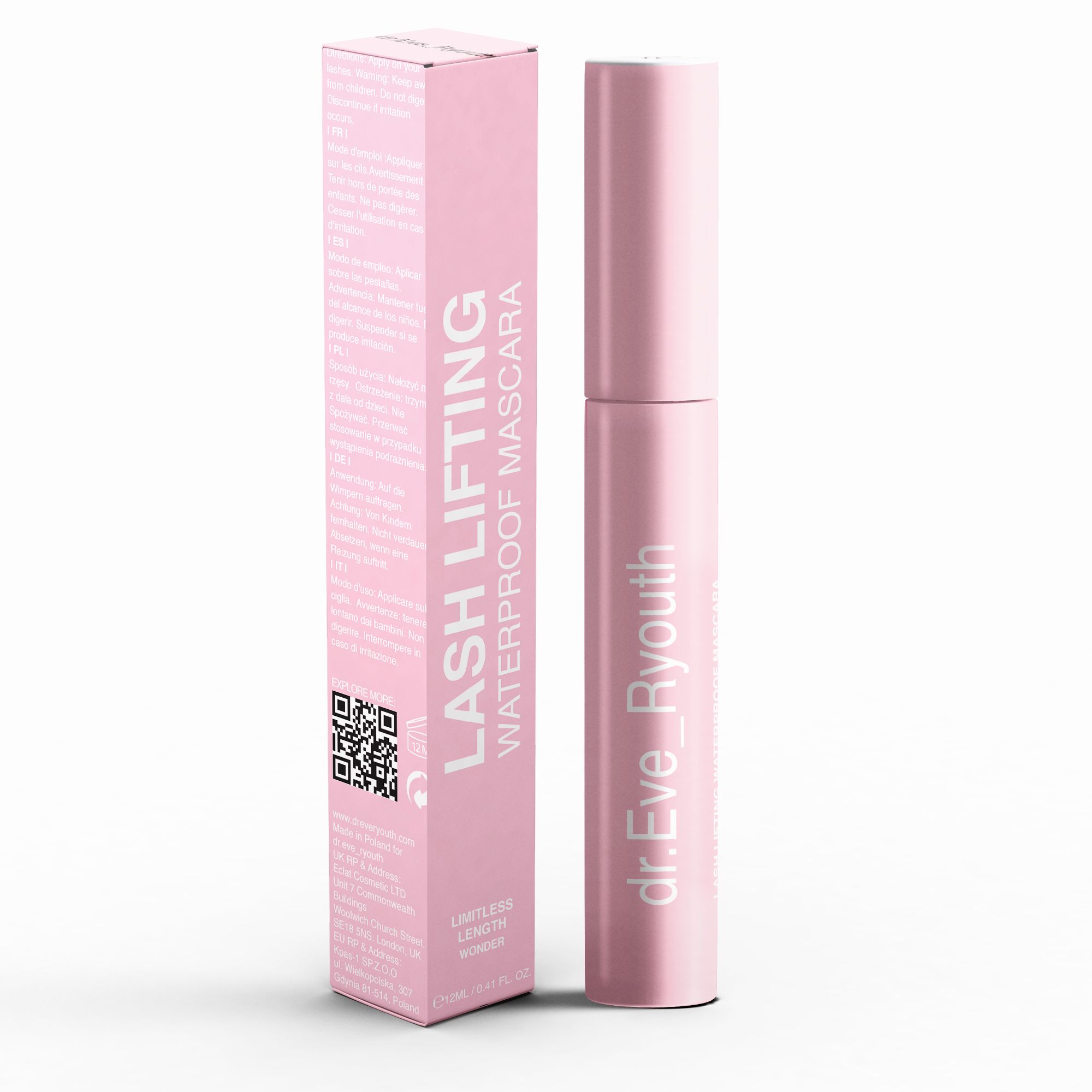 ErthSkin London Mascara impermeabile per la crescita delle ciglia