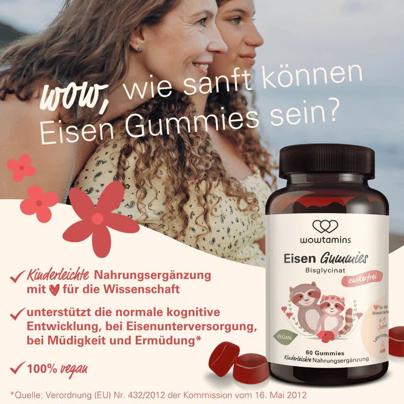 WOWTAMINS EISEN GUMMIES Bisglycinat