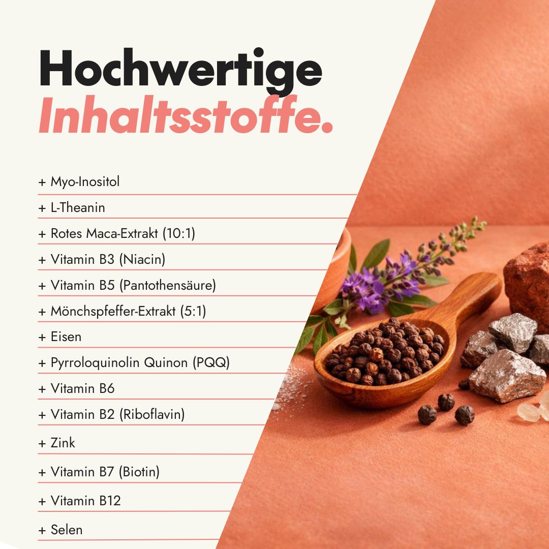 serotalin Active Women Hormony – Hormon Balance¹ für Frauen | Myo-Inositol, Mönchspfeffer & B6¹