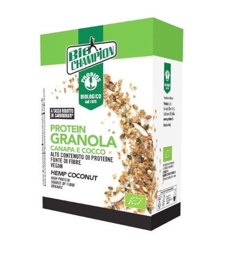 Cereali Protein Granola Canapa e Cocco Senza Glutine - Probios