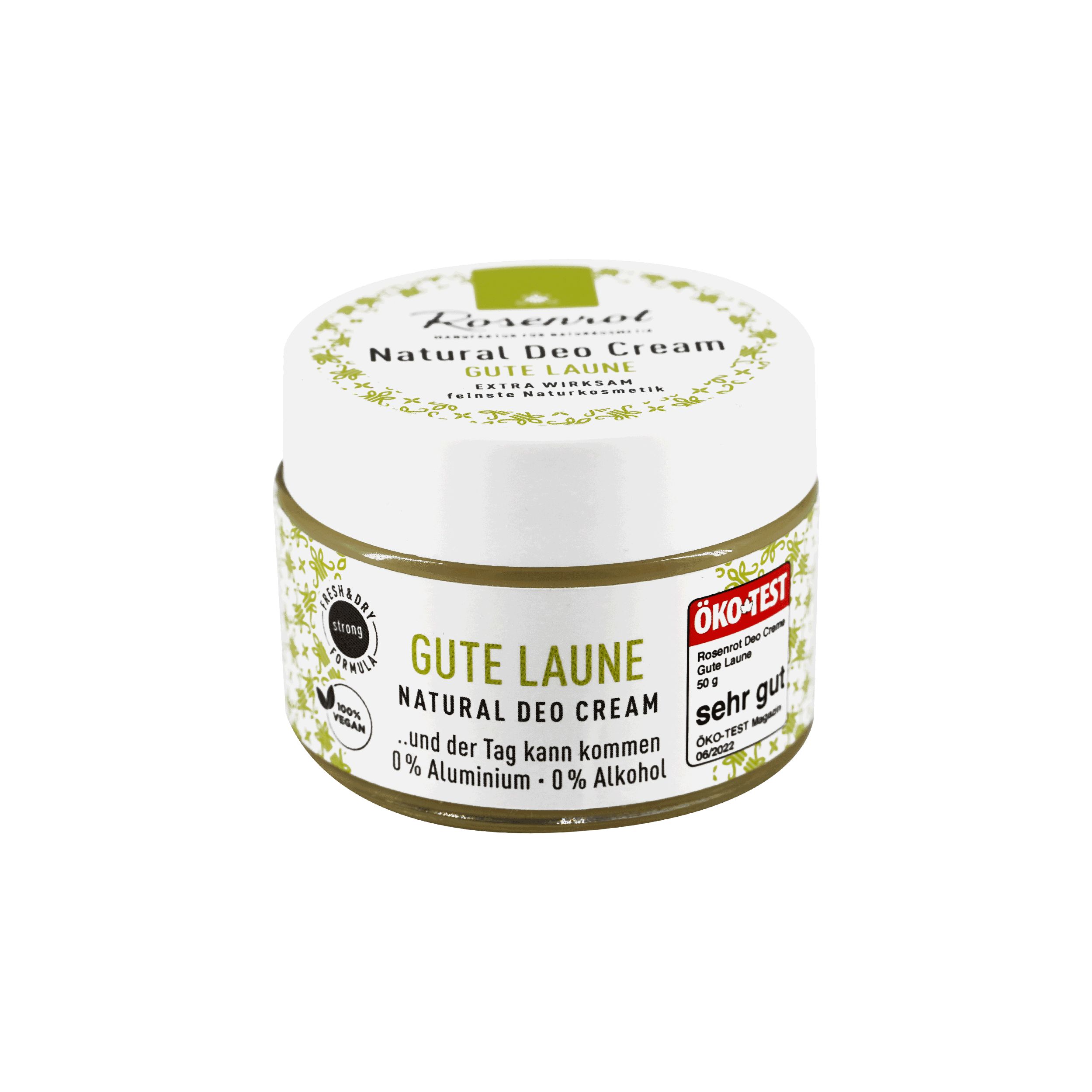 Rosenrot Naturkosmetik - Deo Creme - Gute Laune - 0% Aluminium - 0% Alkohol