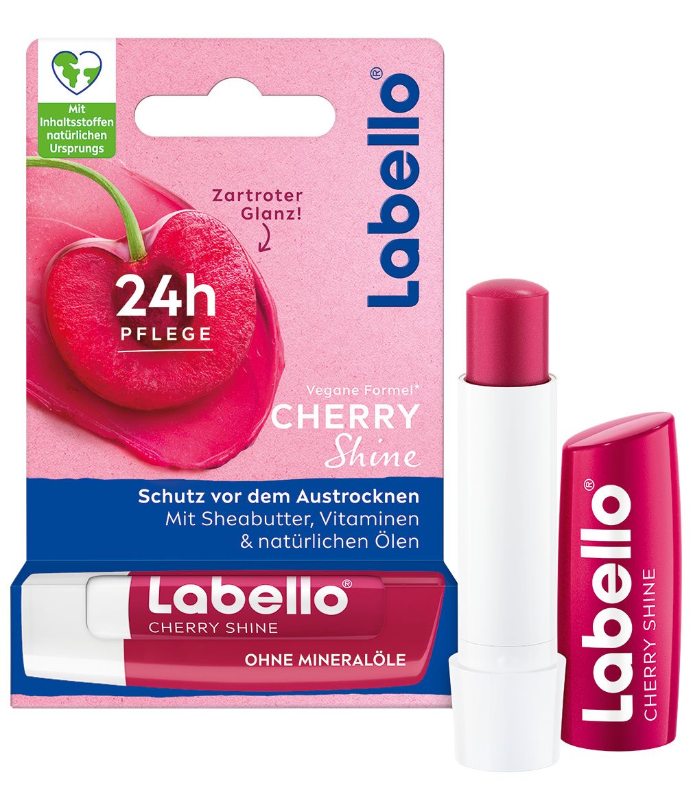 Labello Shine Lippenpflege-Set Cherry Blackberry Watermelon Mango