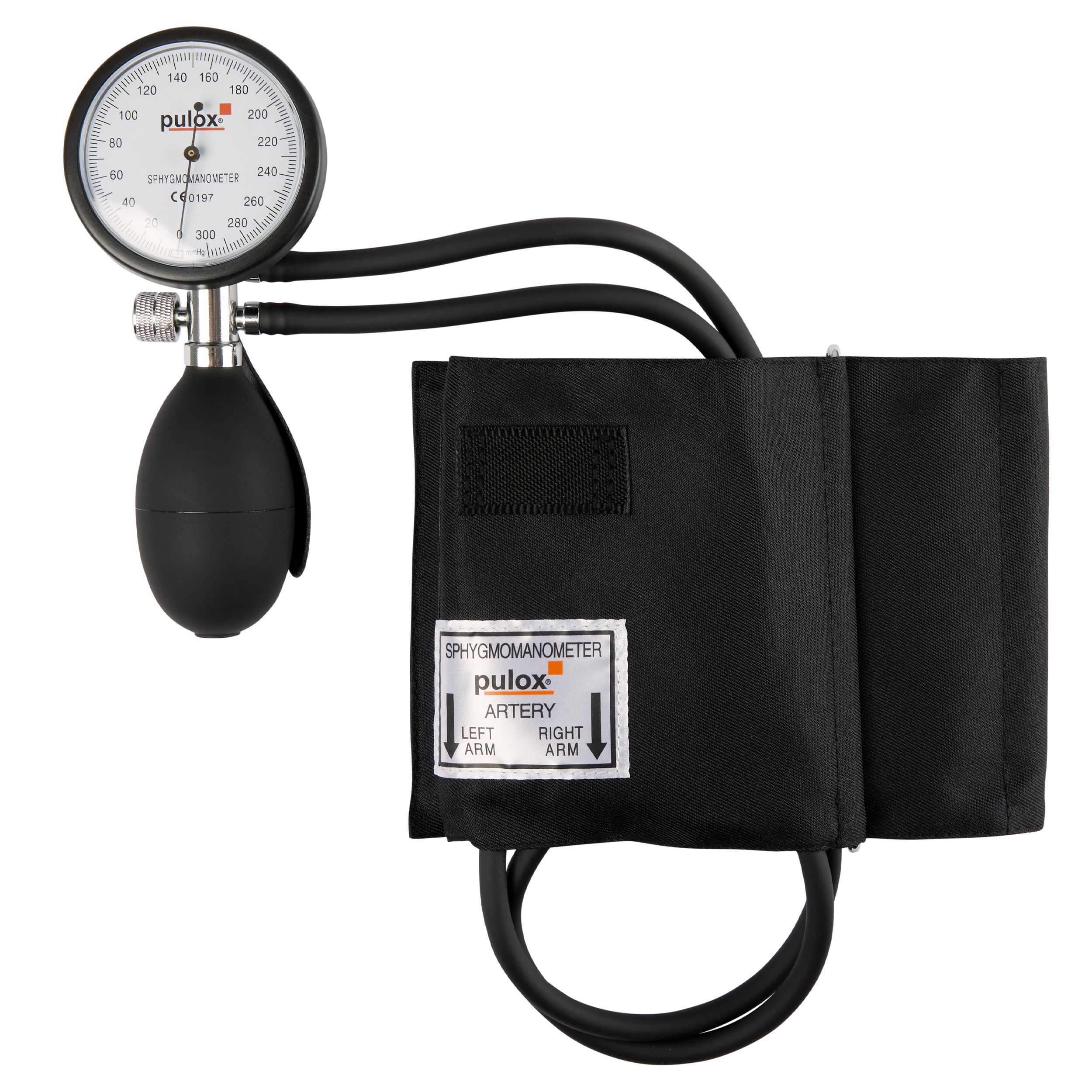 Pulox Manuelles Blutdruckmessgerät - Aneroid Doppelschlauch-Sphygmomanometer 1 St