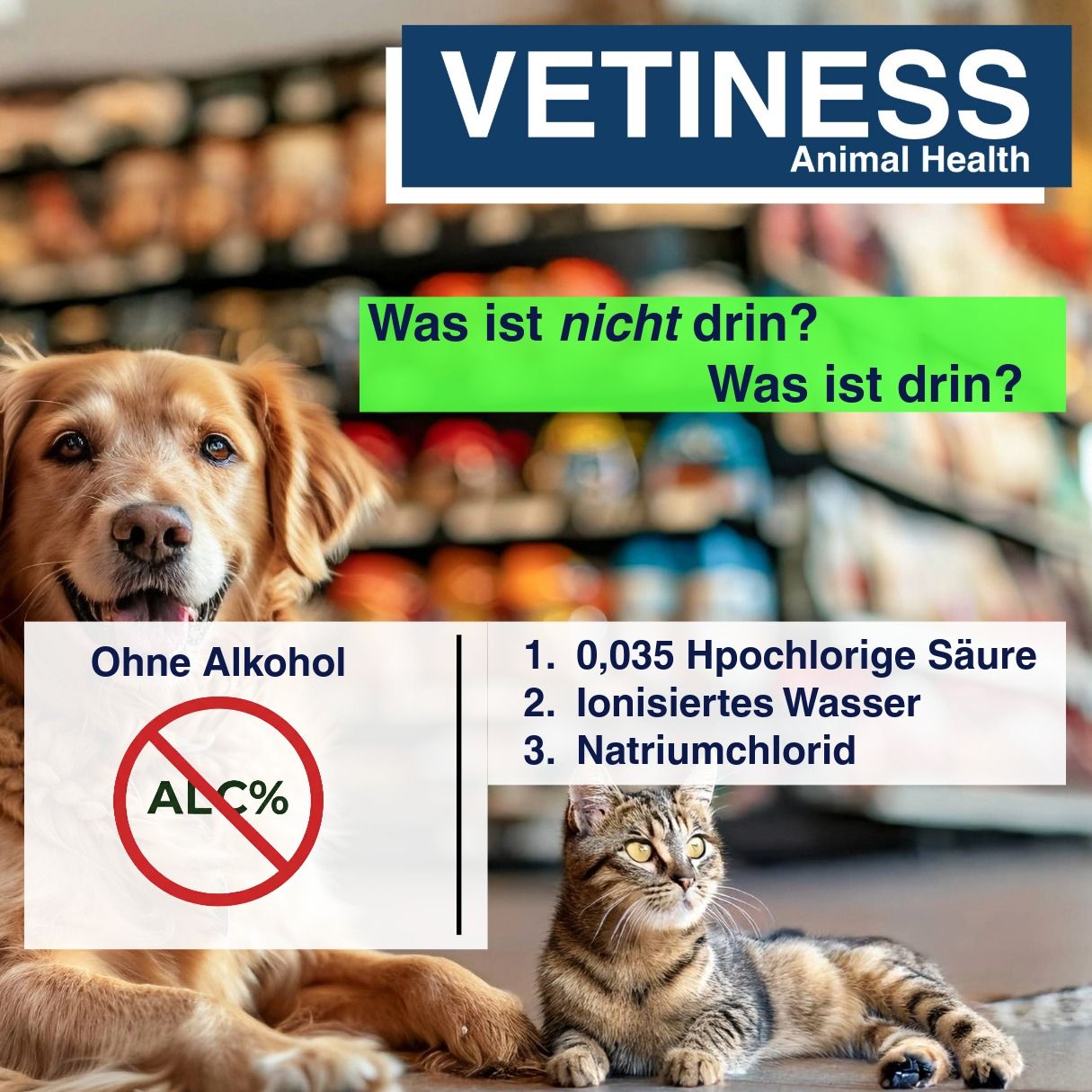 Vetiness EffiVet Gel Hautspray für Hunde und Katzen