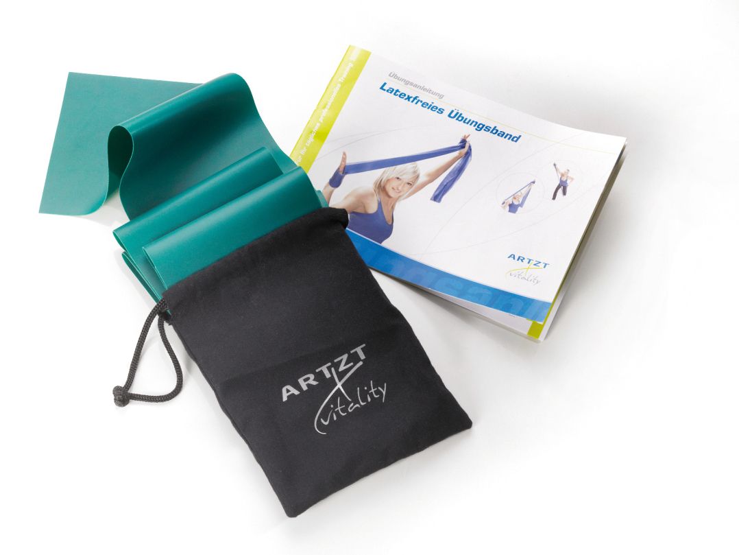 TRENDY SPORT Fitnessbänder (7 Widerstandsstufen) – Latexfrei, Puderfrei, Rutschfest, 2,5 M Lang
