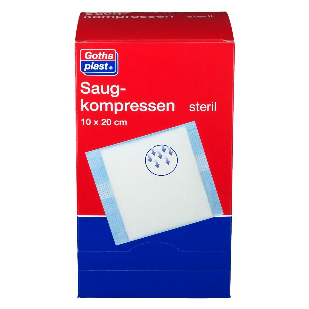 Saugkompressen steril 10 cm x 20 cm