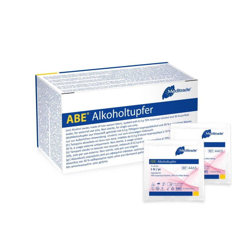 Meditrade Alkoholtupfer 3 x 6 cm 100 St