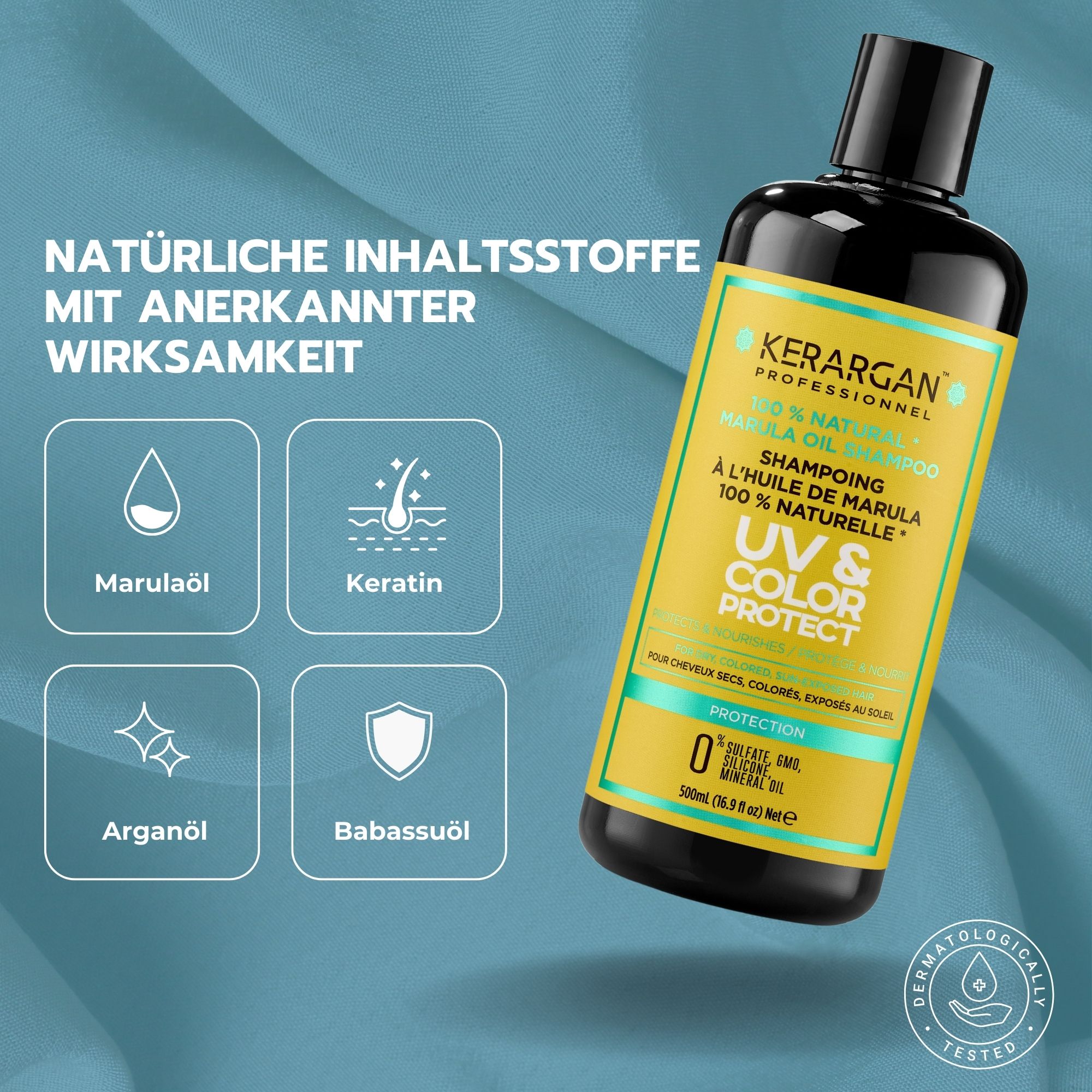 Kerargan - UV & Farbschutz Shampoo mit Marulaöl