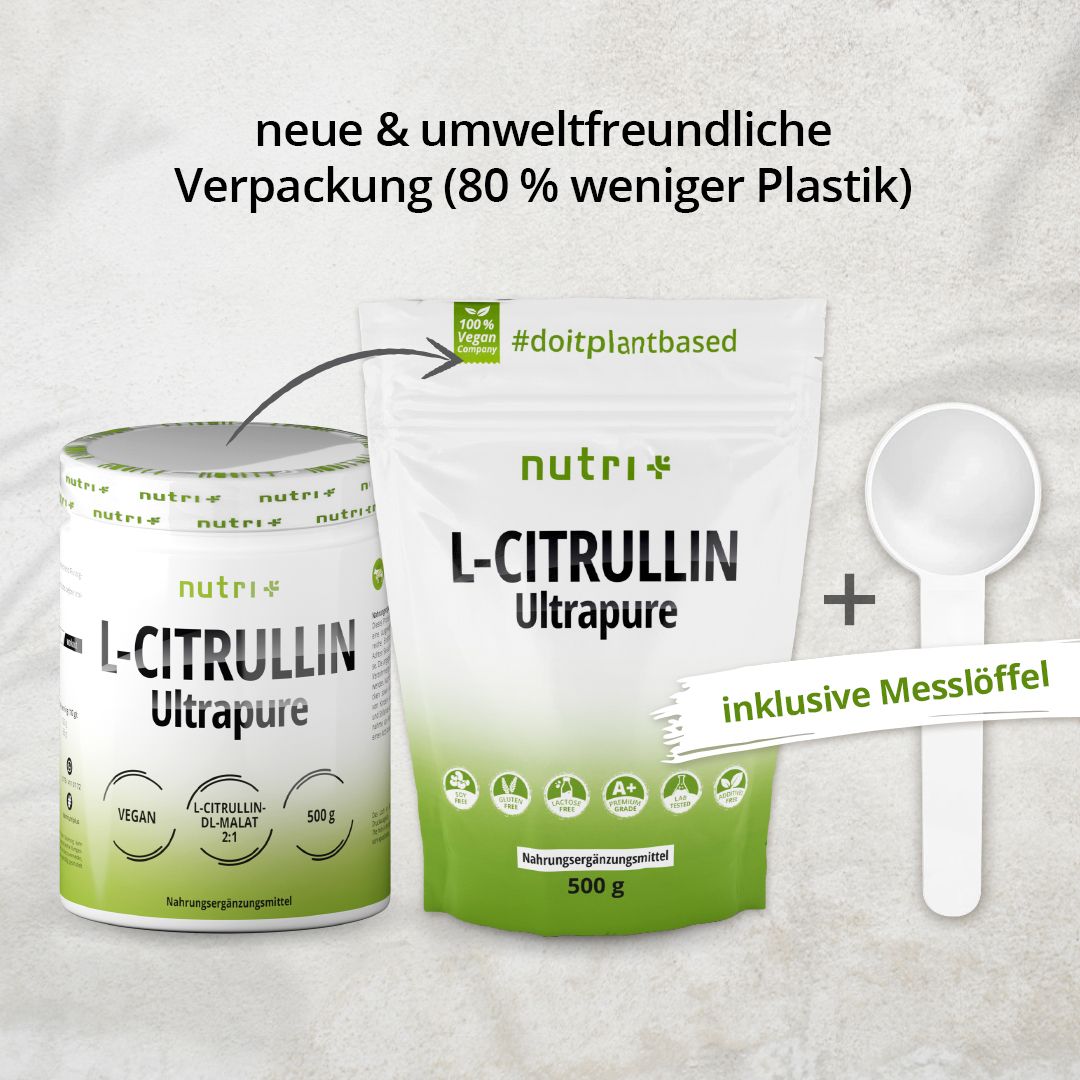 nutri+ L-Citrullin Malat Pulver 500g Aminosäuren