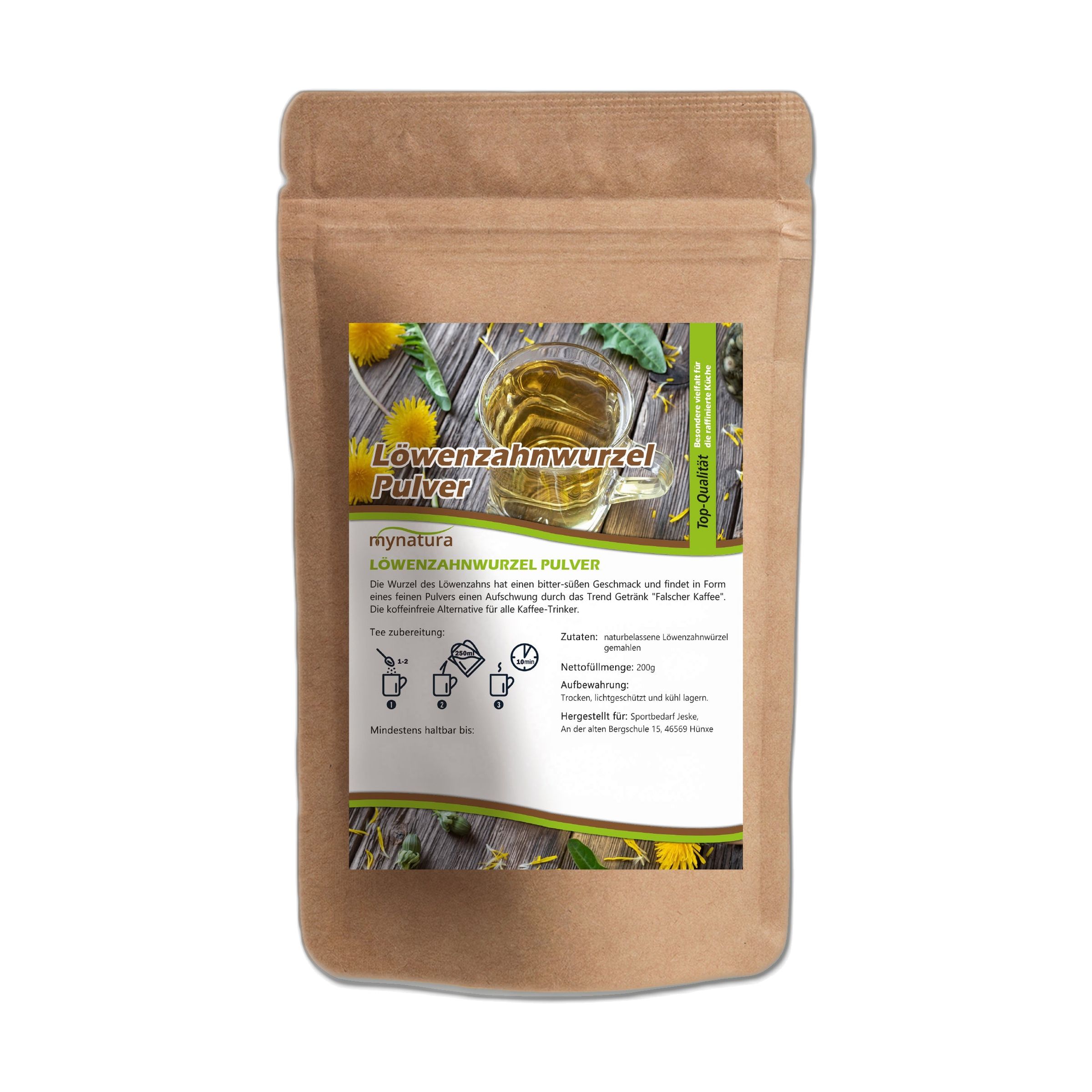 Mynatura Löwenzahnwurzelpulver 200 g Pulver