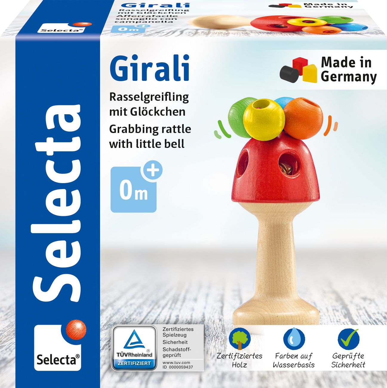 Babywelt - Girali, Stielgreifling, 10 cm