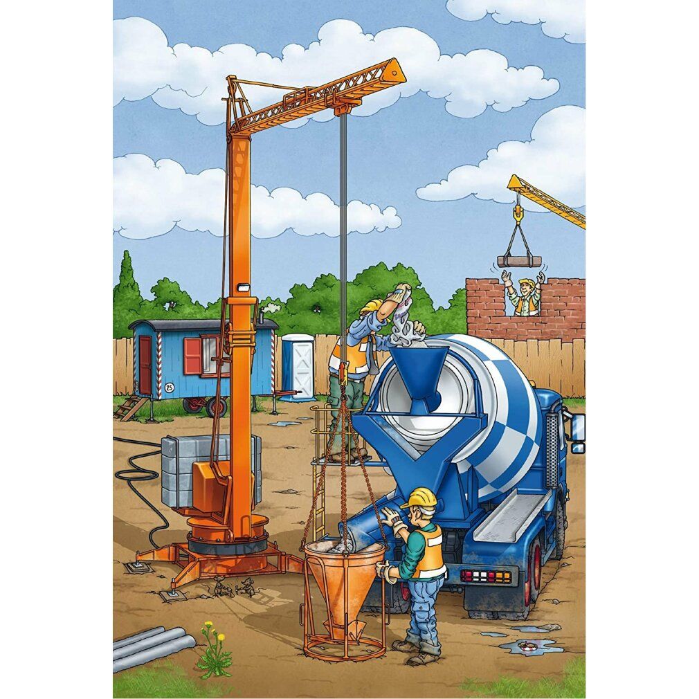 Schmidt Spiele Schmidt Spiele Kinderpuzzle Auf der Baustelle, 3x24 Teile
