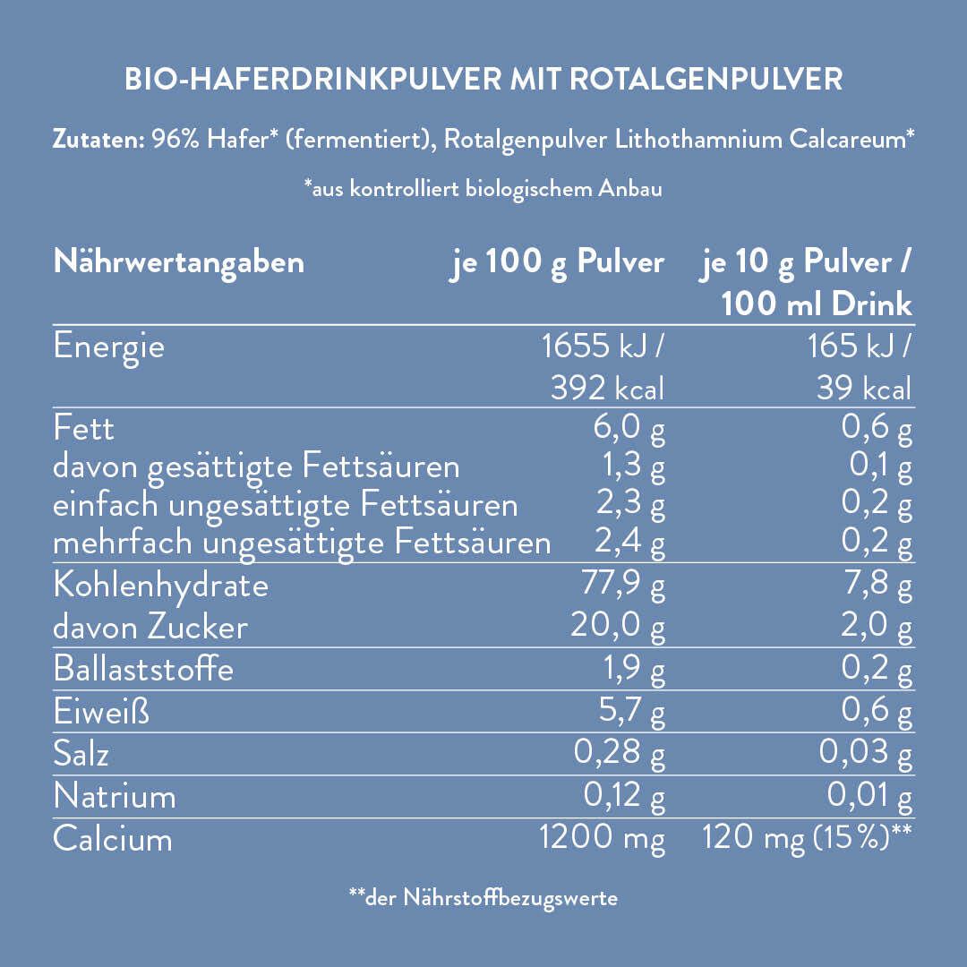 Blue Farm Oat Base Calcium Bio G Shop Apotheke