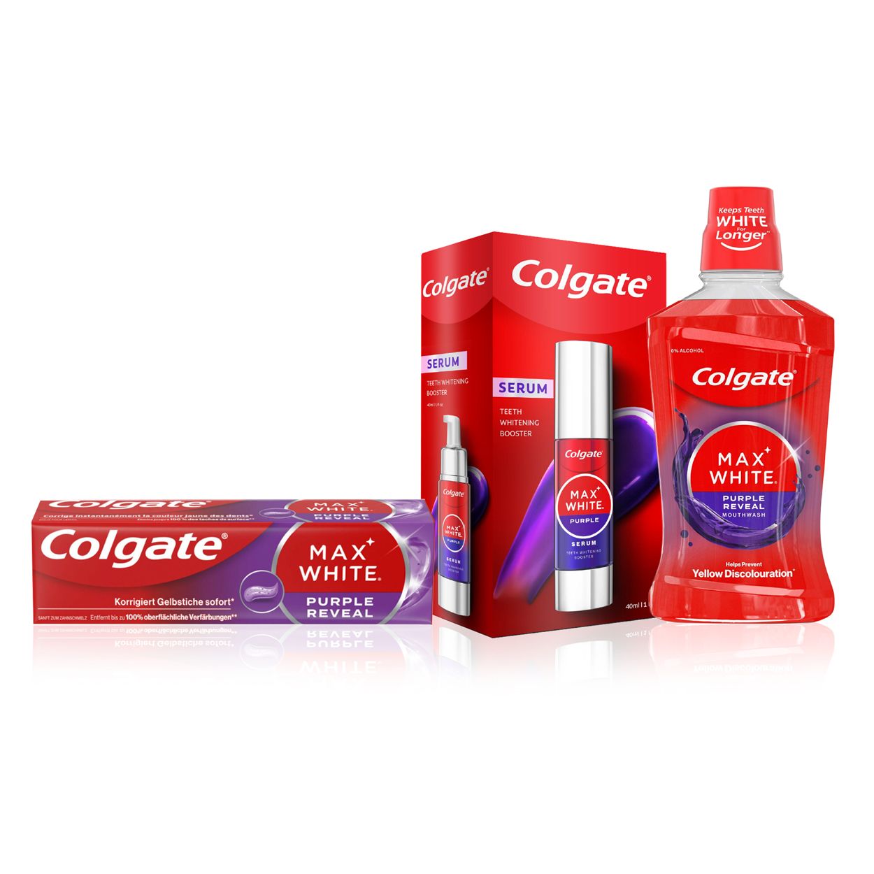 Colgate Max White Hollywood Smile Purple Routine Set