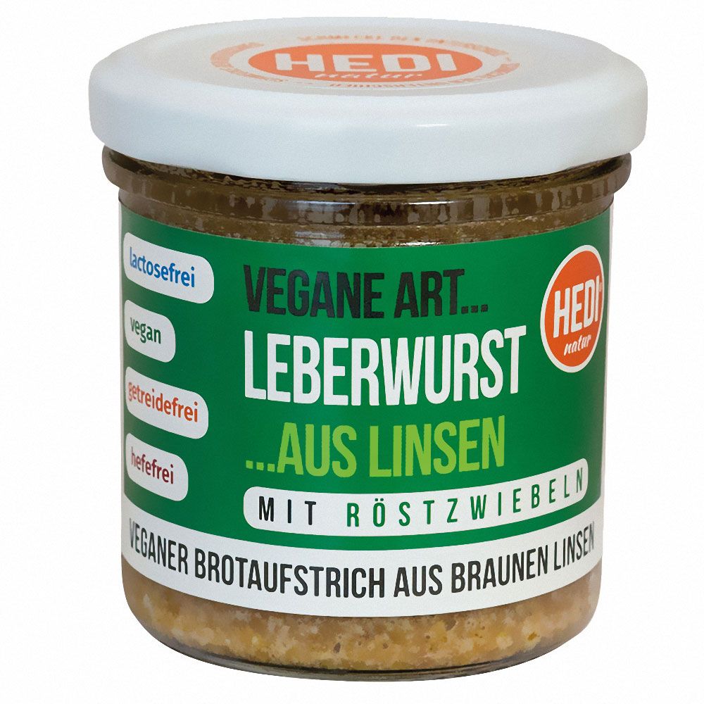HEDI Vegane Art Bio Leberwurst mit Röstzwiebeln