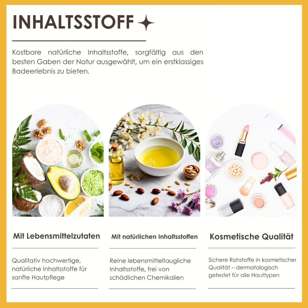Illustrationen von Inhaltsstoffen. Zutaten mit Lebensmittelzutaten, natürlichen Inhaltsstoffen und kosmetischer Qualität.