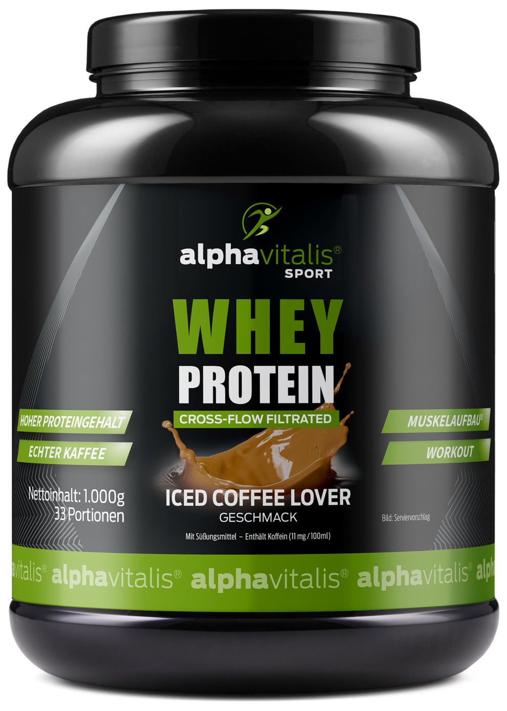 Alphavitalis® Whey Protein Pulver Iced Coffee Lover 1000 g