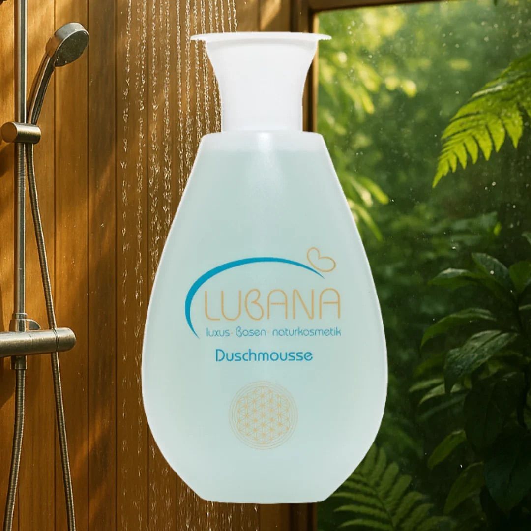 Lubana Basisches Duschmousse 200 ml – natürlich, vegan, ph 7,6, wirksame Hautpflege